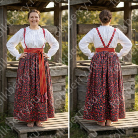 Русь сарафанная. Самара, хлопок, синий 
