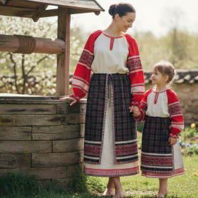 Юбка-понёва Покосная, лен